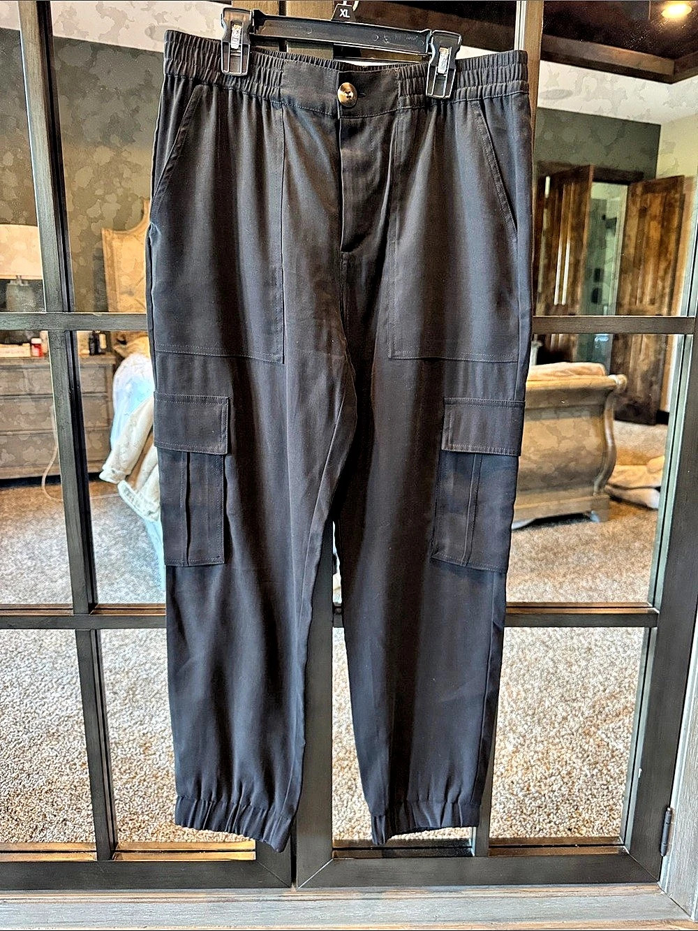Sanctuary Harmony Pant Cargo Jogger Pants in Black Size 29 NWT